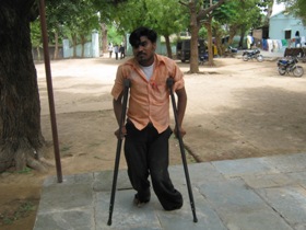 Disabledpersonwithcrutches