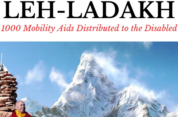 LEH LADAKH - Project Report 2022 - 1000 Mobility Aids distributed to Disabled